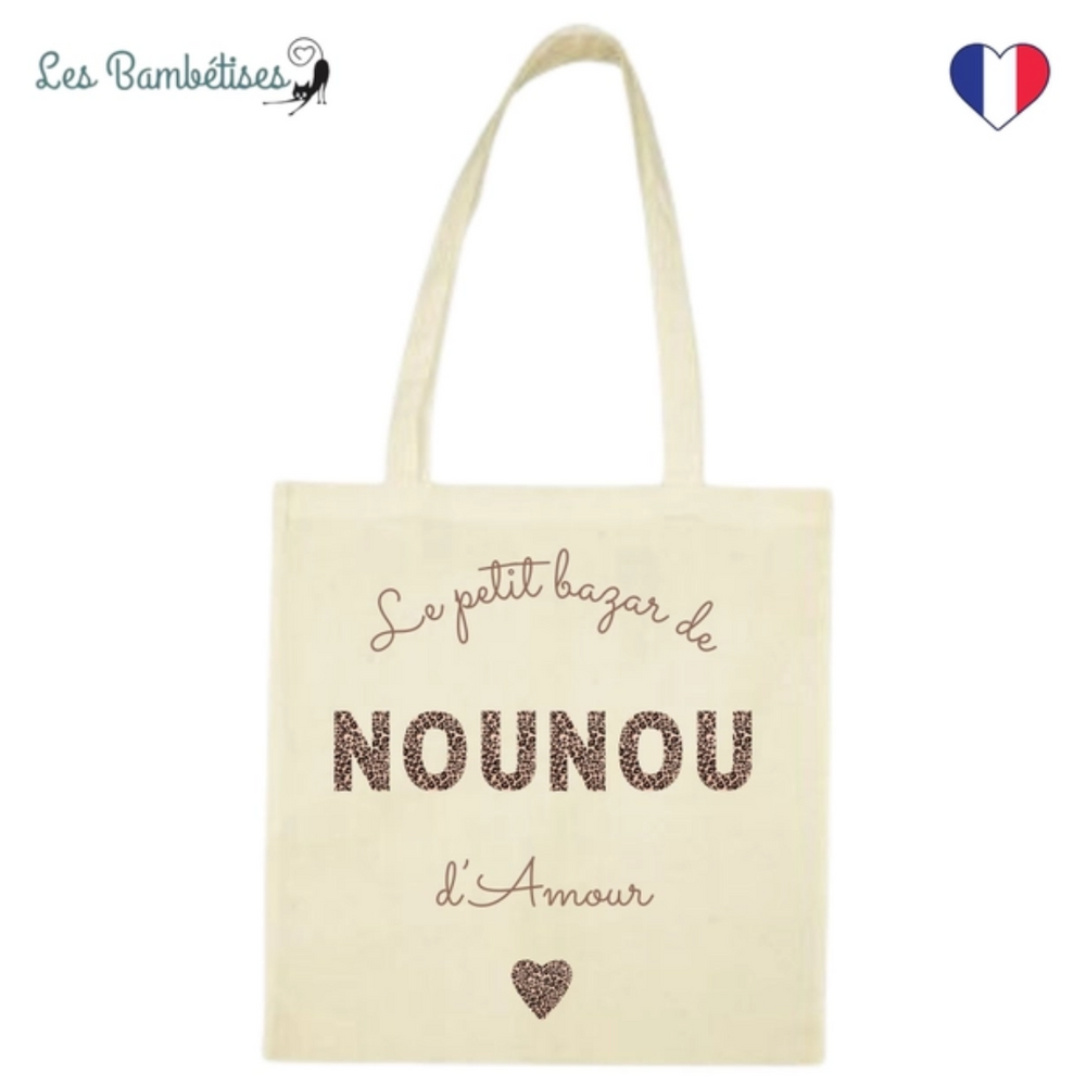 Tote bag léopard - Nounou