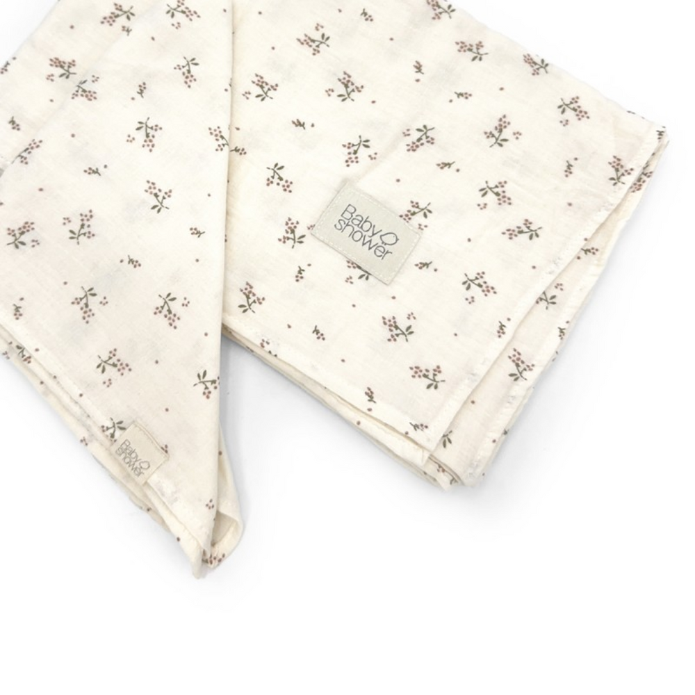 Set de deux langes roseberry