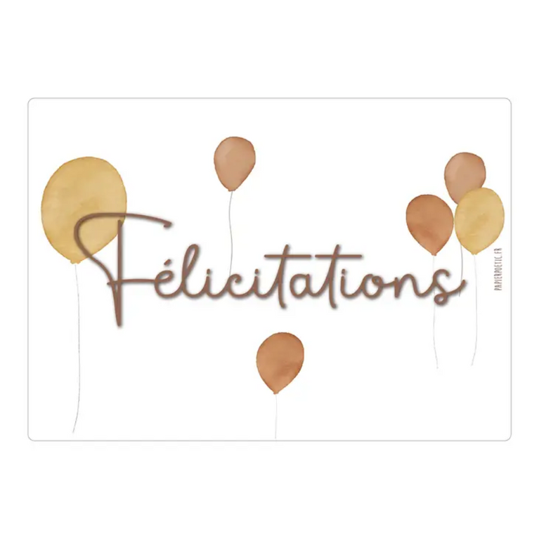 carte "félicitations"