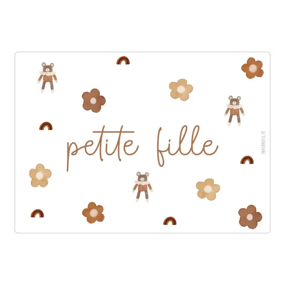 Carte "petite fille"