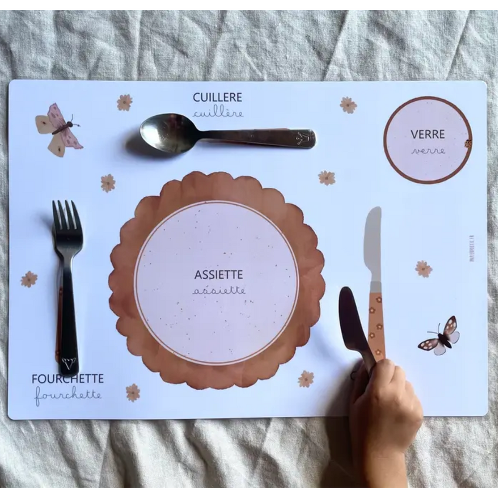 Set de table pédagogique "flower"