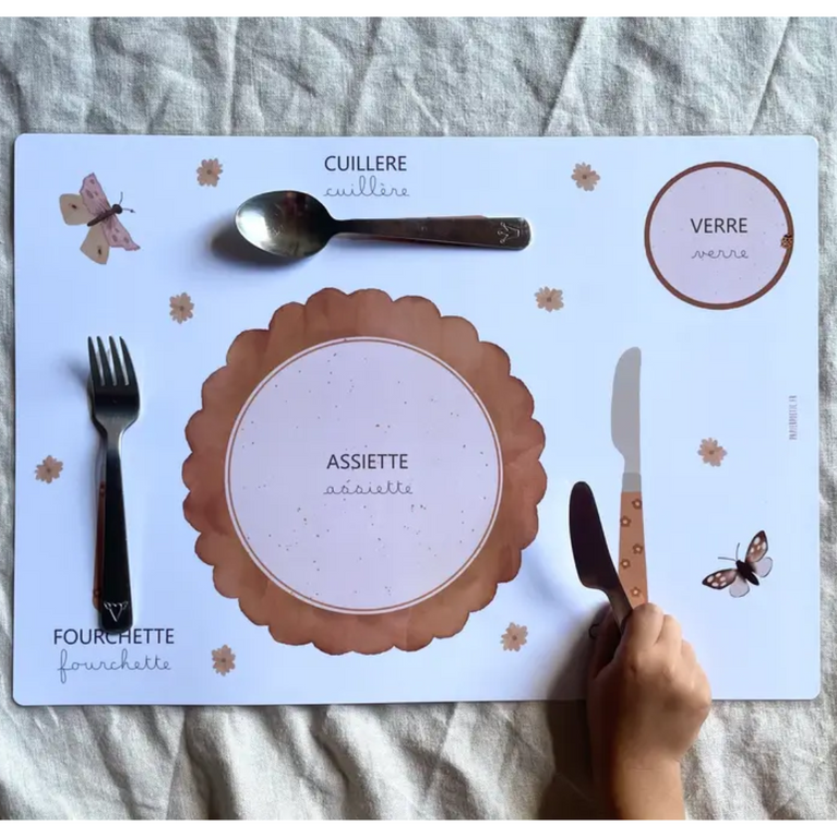 Set de table pédagogique "flower"