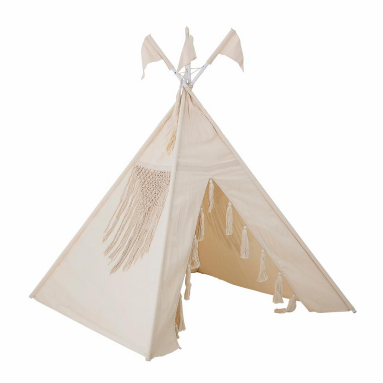 Tipi pour enfant - tissus & macramé