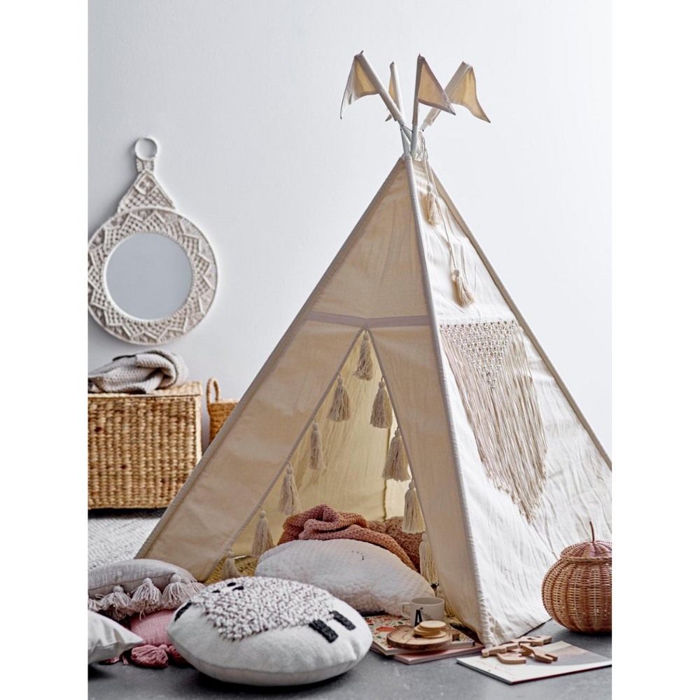 Tipi pour enfant - tissus & macramé