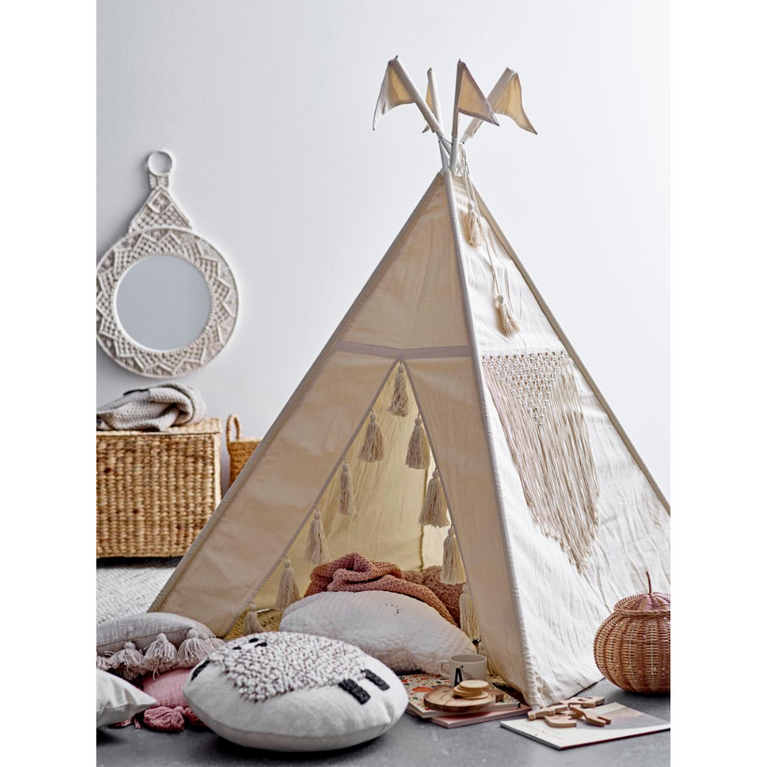 Tipi pour enfant - tissus & macramé