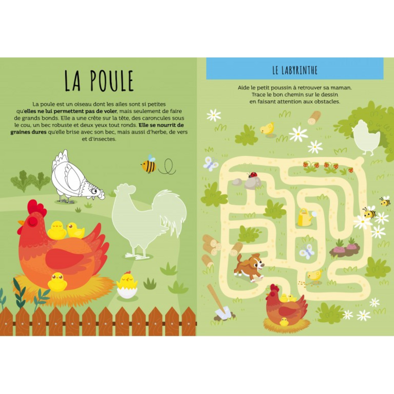 Stickers et activités - La ferme