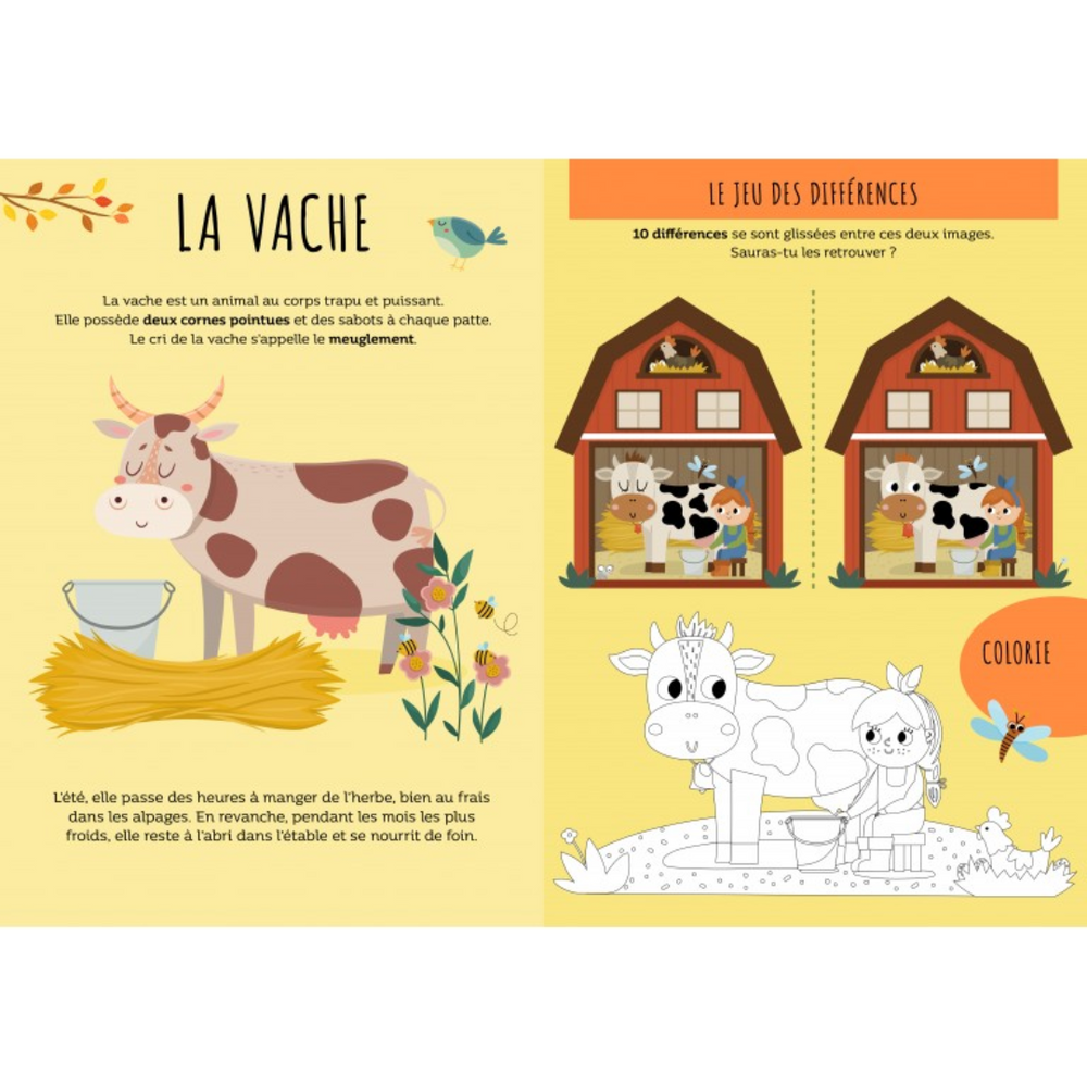 Stickers et activités - La ferme
