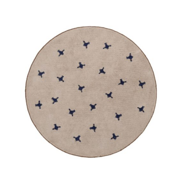 Tapis rond - aviateur