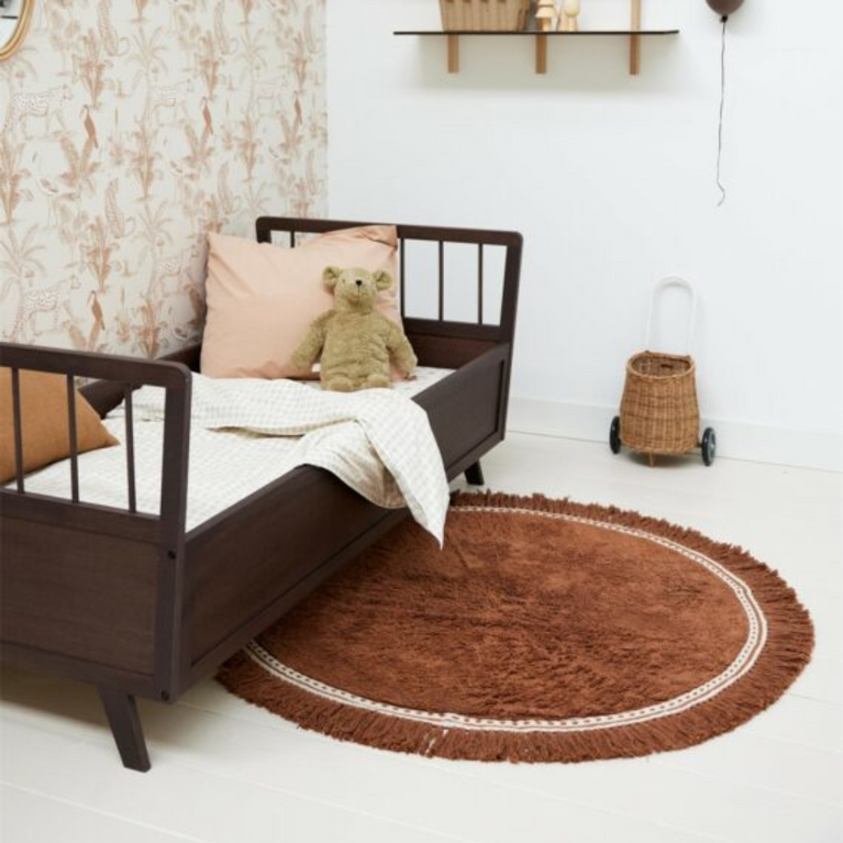 Tapis rond - Anna brownie