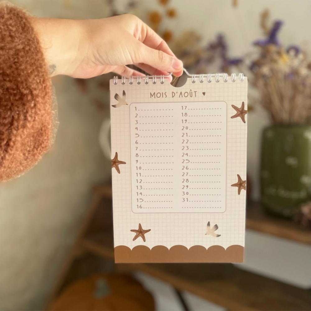 Calendrier des dates anniversaires