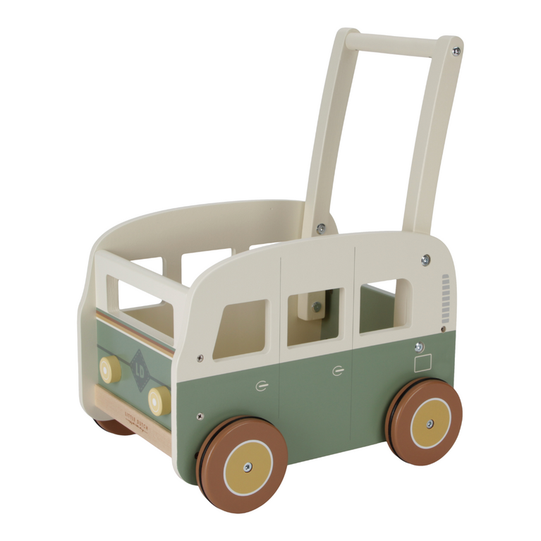 Chariot de marche en bois - van vintage