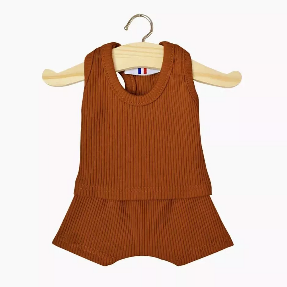 Habit poupon 34/37cm - Dessous garçon Marcel cognac