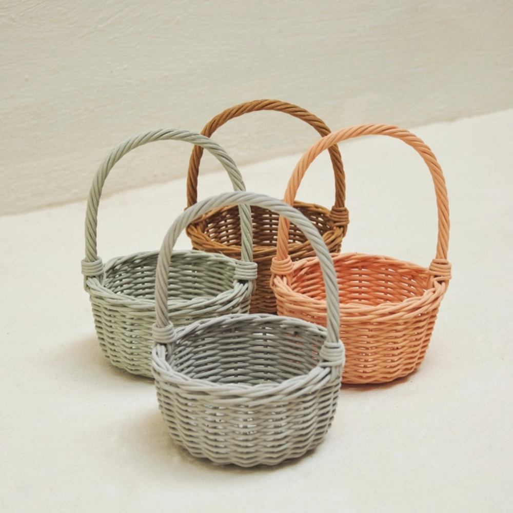 Mini panier en rotin - Pêche