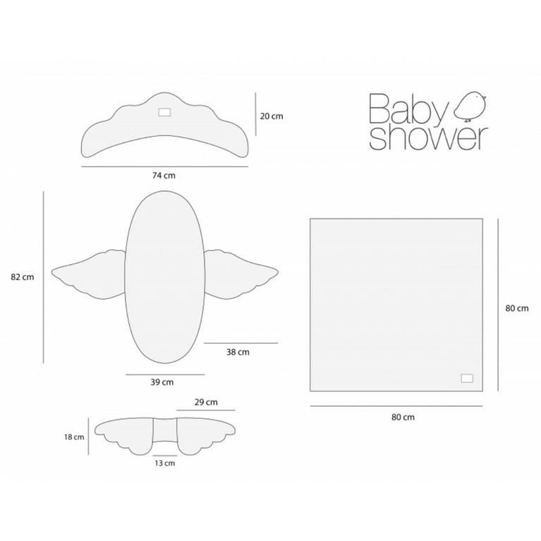 Ensemble pour couffin osier - Dune powder