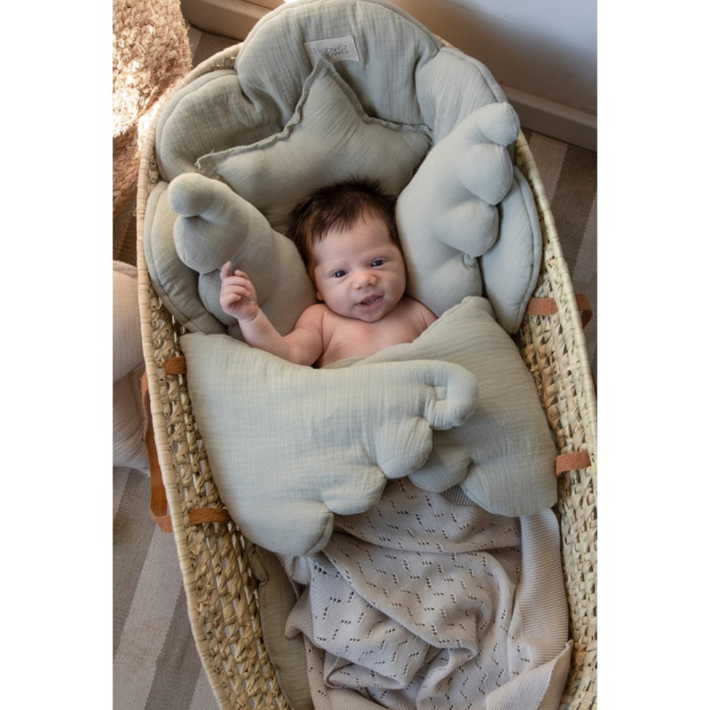 Ensemble pour couffin osier - Dune powder