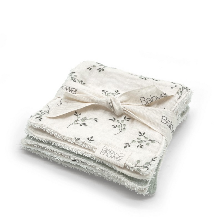 Lot de 6 cotons lavables - Fleur d'olivier