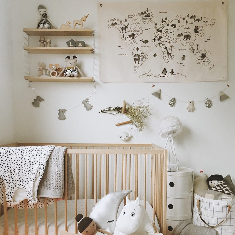 Carte du Monde sur toile