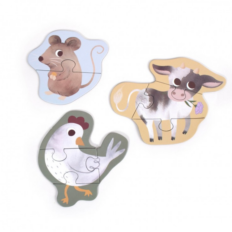 Mes premiers puzzles - Set x3 - Animaux de la ferme