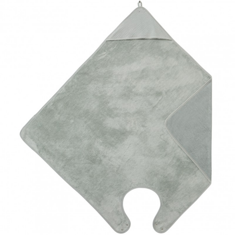 Cape de bain Tablier en bambou - vert de gris