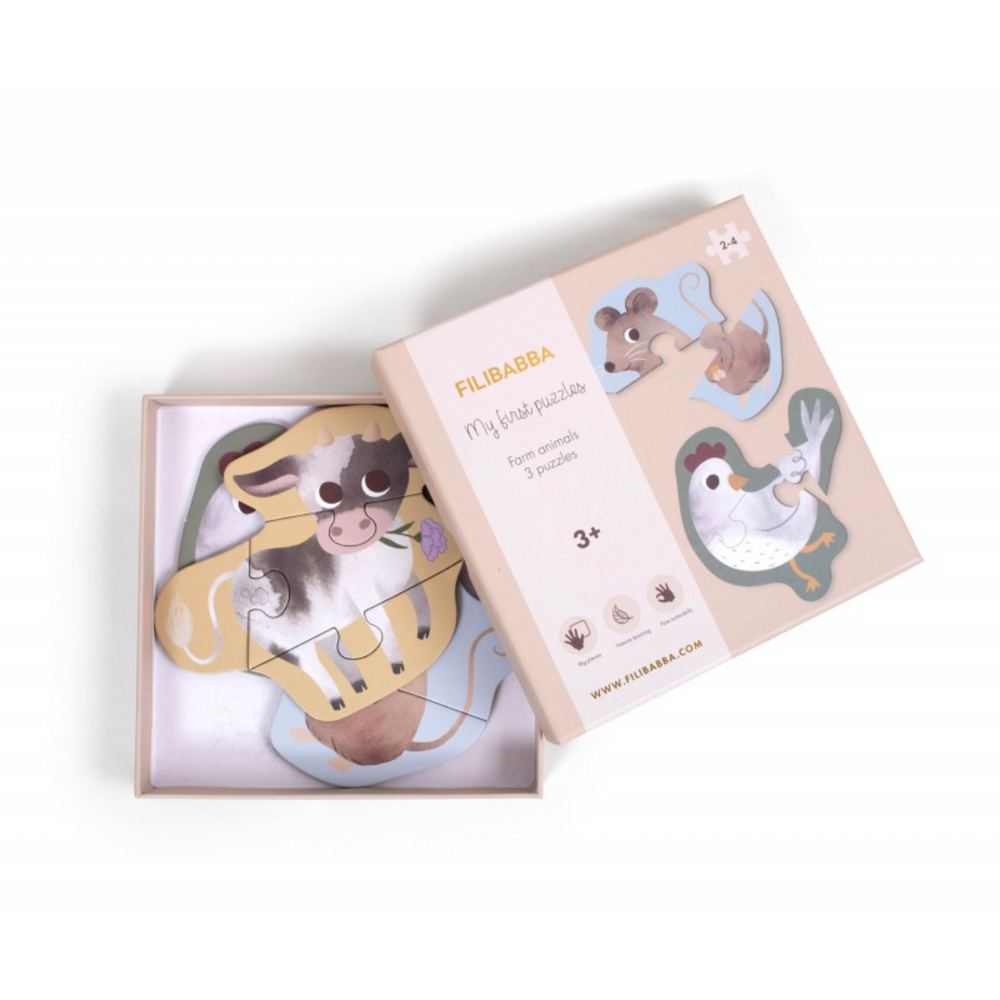 Mes premiers puzzles - Set x3 - Animaux de la ferme