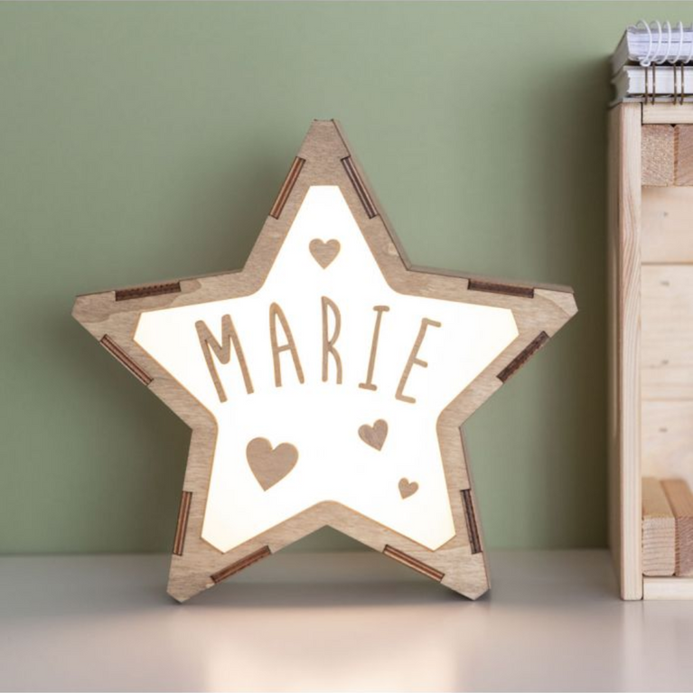 Lampe étoile - personnalisable