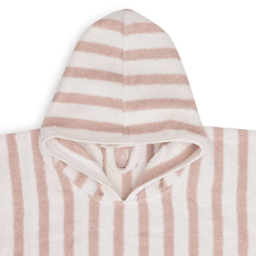 Poncho de Bain Stripe Éponge - Wild Rose
