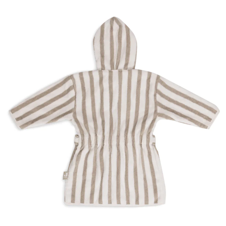 Peignoir Stripe Éponge - Olive Green