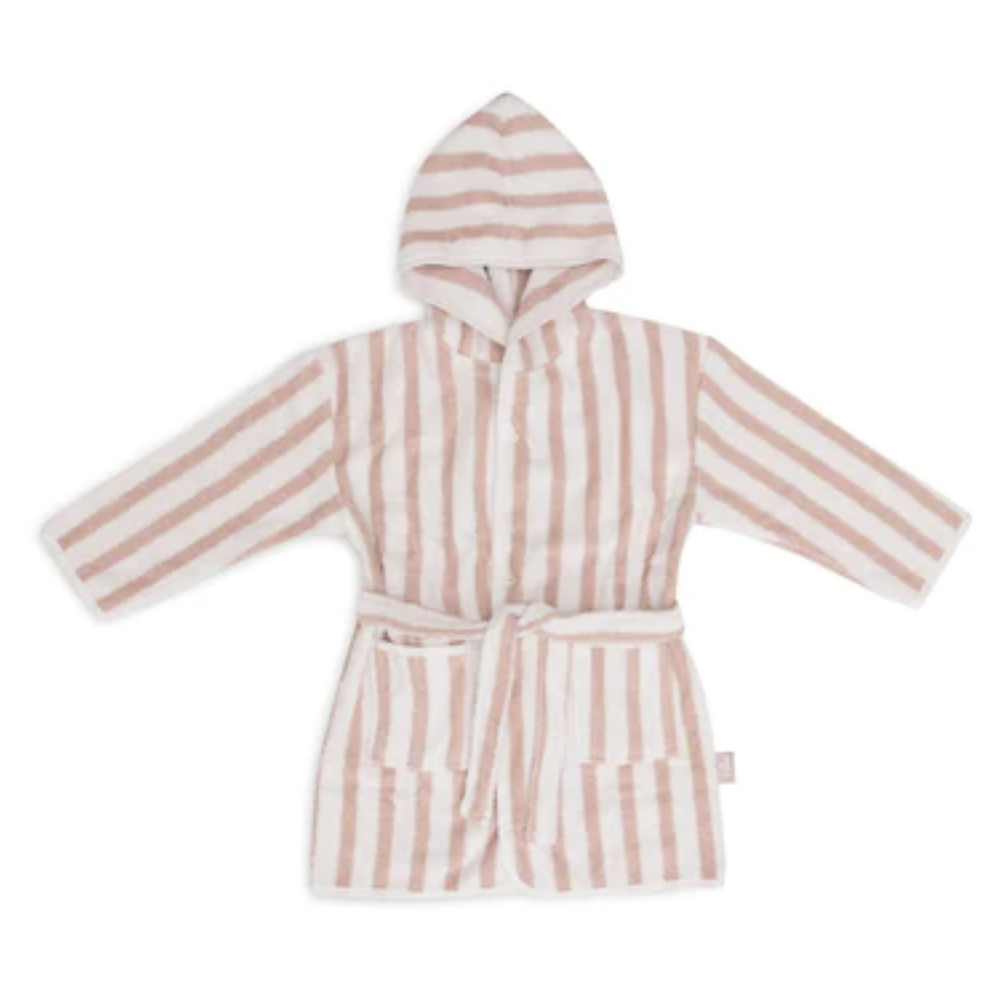 Peignoir Stripe Éponge - Wild Rose