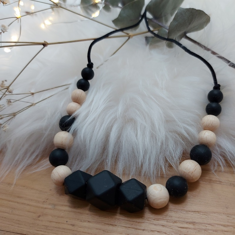 Collier de portage / allaitement - noir