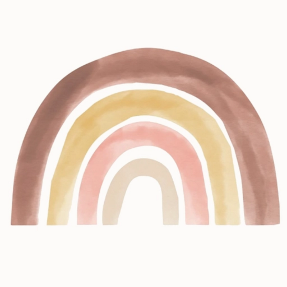 Sticker mural arc en ciel