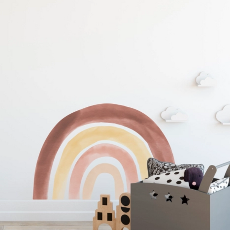 Sticker mural arc en ciel