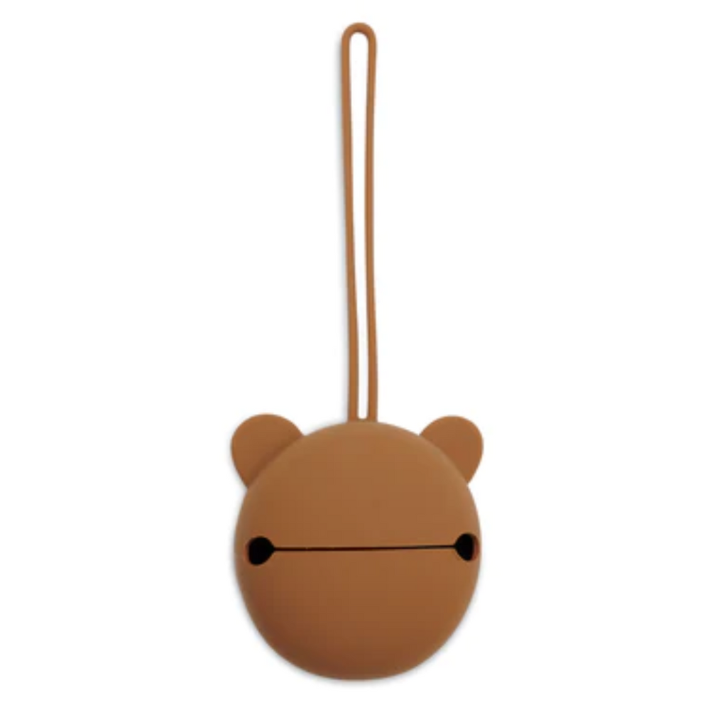 Étui à sucette en silicone Ø7cm - Caramel