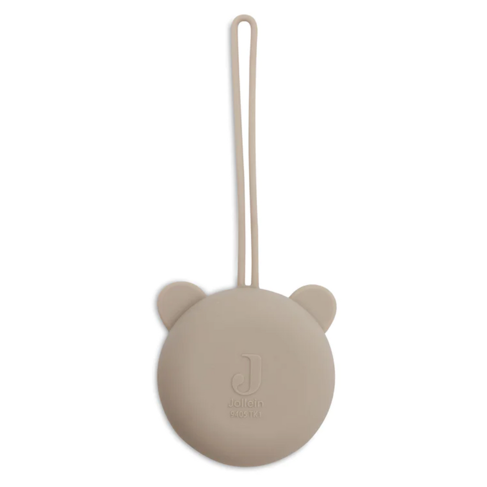 Étui à sucette en silicone Ø7cm - Vert olive