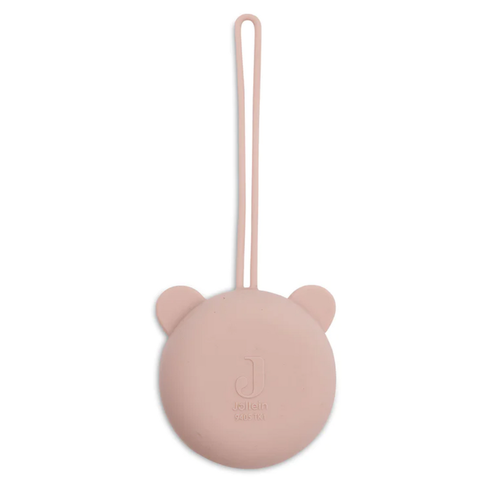 Étui à sucette en silicone Ø7cm - Rose