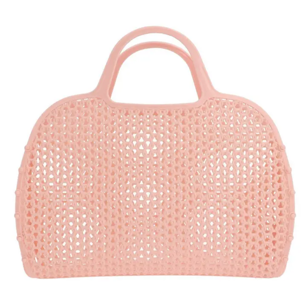 Sac rétro vintage en quartz rose