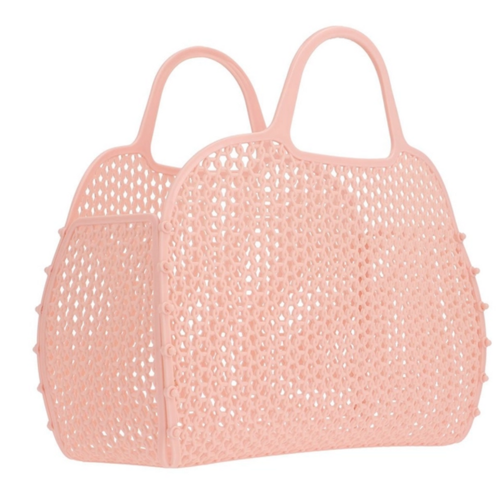 Sac rétro vintage en quartz rose