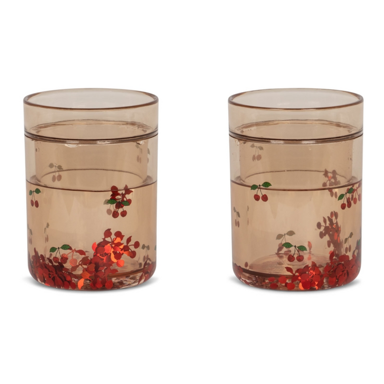 2 tasses à paillettes - cerise