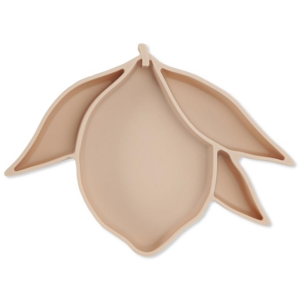 Assiette compartiment citron - rose