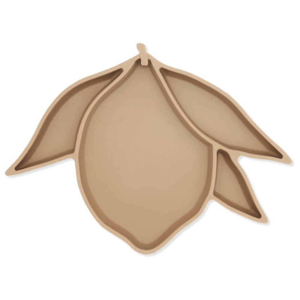 Assiette compartiment citron - caramel