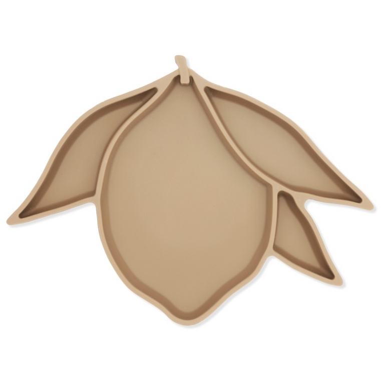 Assiette compartiment citron - caramel