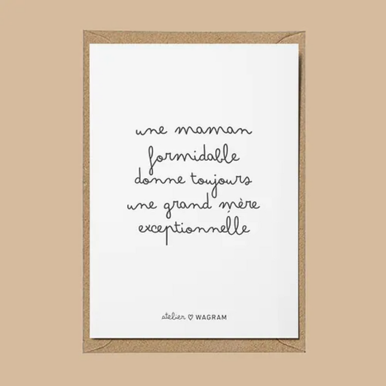 Carte A6 - Mamie