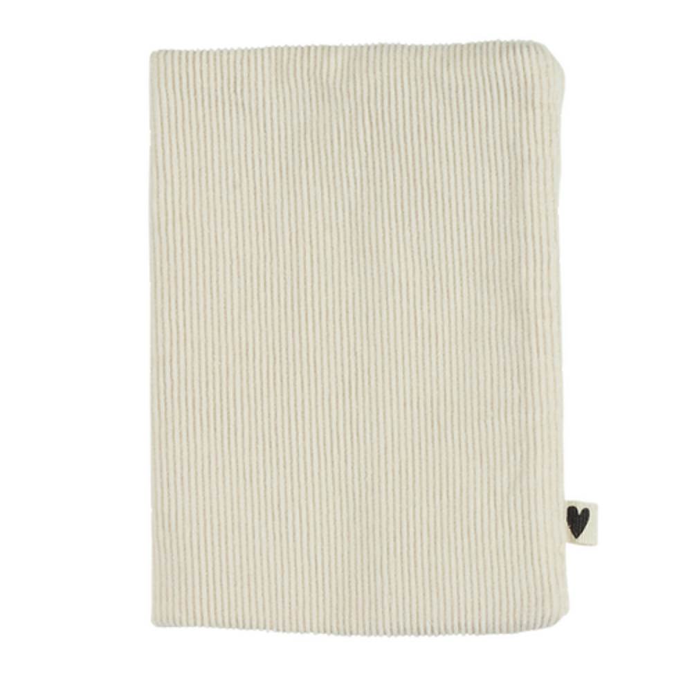 Protège passeport velours écru