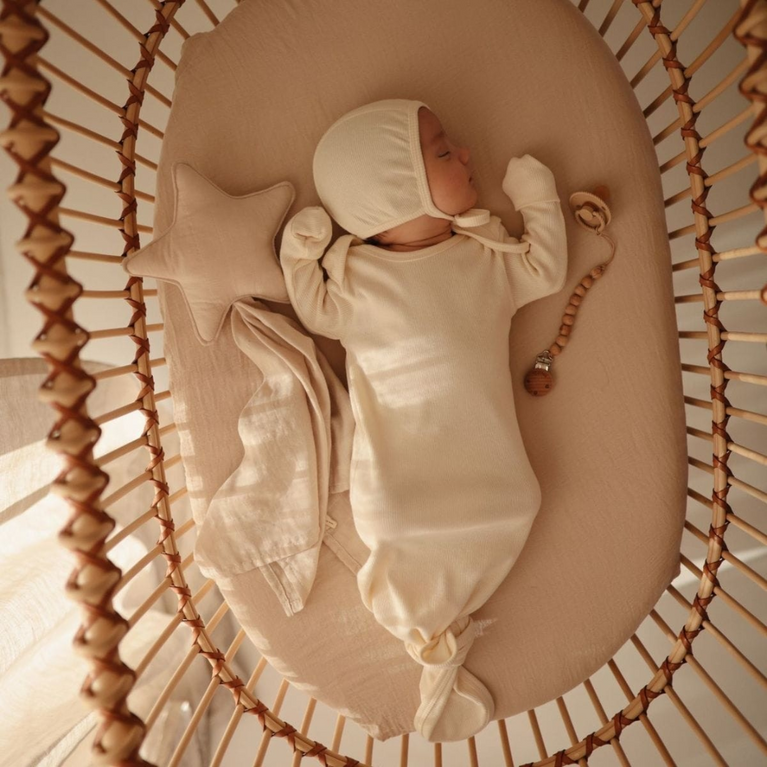 Pyjama/Gigoteuse nouée - ivoire