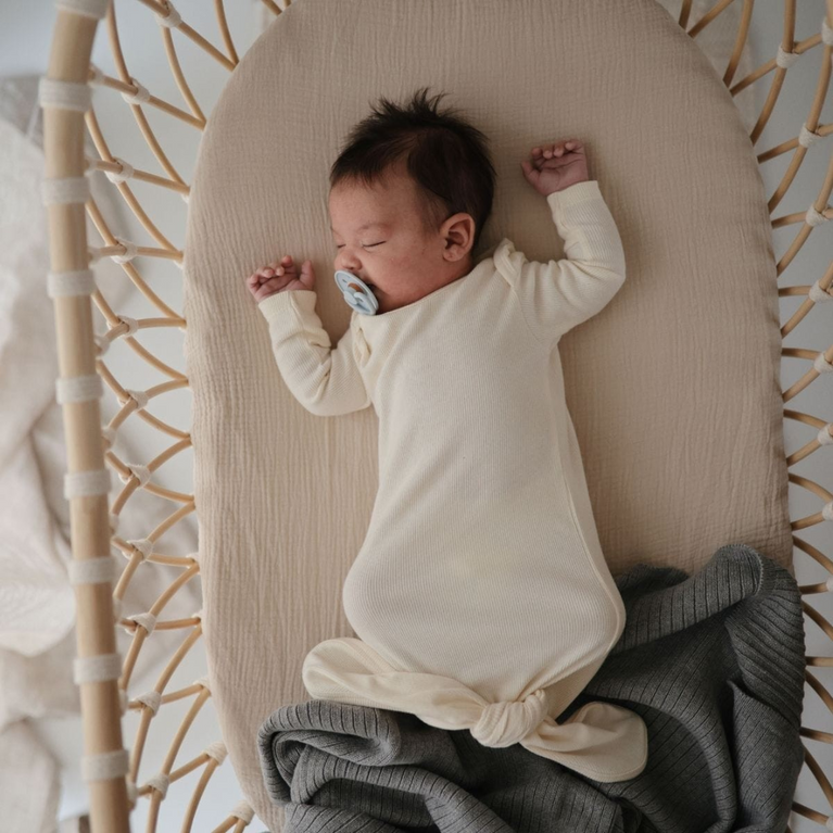 Pyjama/Gigoteuse nouée - ivoire