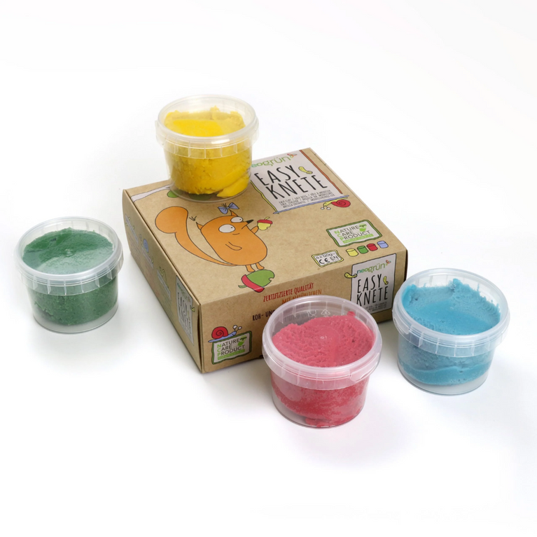 Coffret 4 pots pâte à modeler naturelle & vegan “Yuki”
