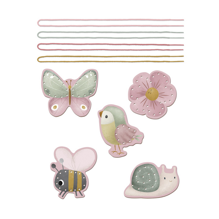 Cartes à lacer - Flowers & Butterflies