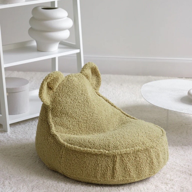 Pouf enfant ours - matcha