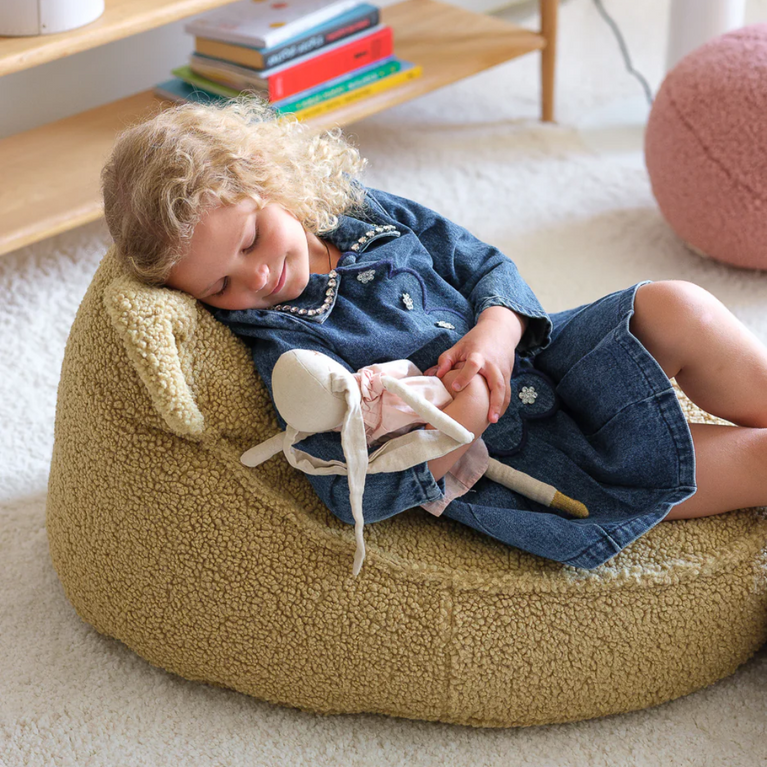Pouf enfant ours - matcha