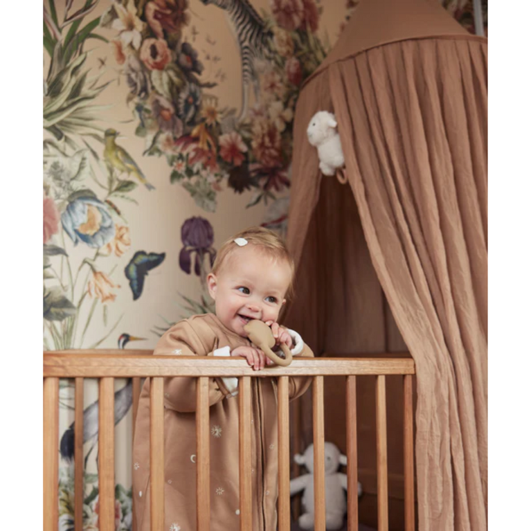 Ciel de lit couleur biscuit XL