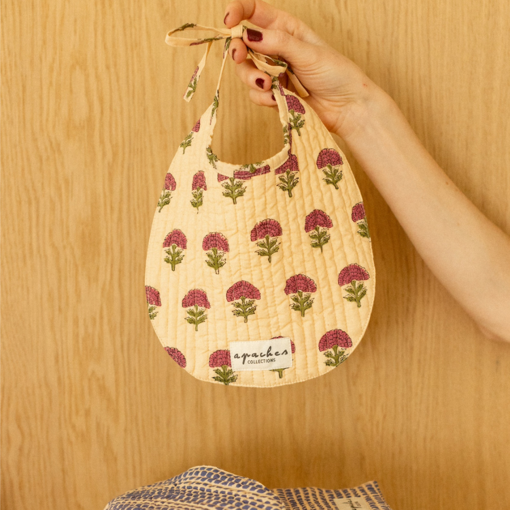 Bavoir Shampa "Florets" Macadamia